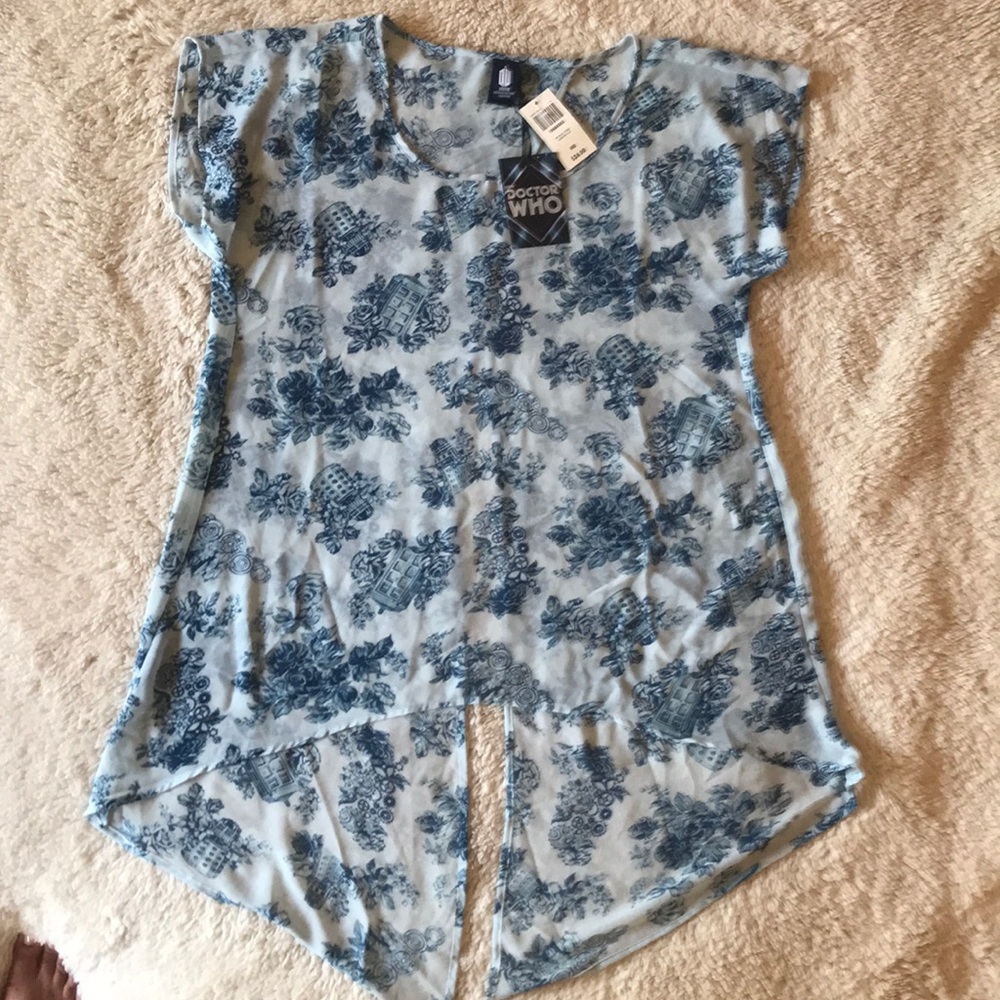 Dr. Who chiffon top